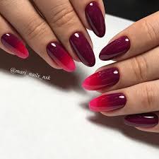 See more ideas about nails, manicure, cute nails. Oval Ombre Red Nails Novocom Top