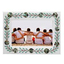 Comes with styrene a 2 alabaster matboard and hardware for wall mounting! Paua Shell Inlaid White Alabaster Photo Frame Artefactindia