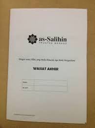 Cara cara menulis surat wasiat as salihin. Perancangan Harta Pusaka As Salihin Trustee Bhd 2013