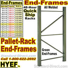 quick ship pallet rack end frames hyef