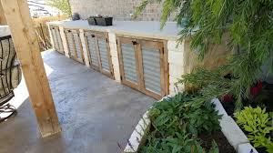 outdoor kitchen rustic cabinet doors