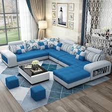How to choose a living room set. Buy Living Room Sofa Sofa Set Fashion Fabric Sofa Combination Set Cafe Hotel Furniture Simple Leisure Sofa Blue Online Shop Home Garden On Carrefour Uae