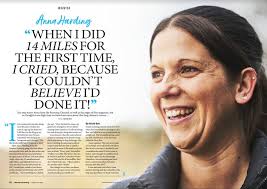 It's an absolute honour to have been asked by the wonderful Esther Newman  to be the cover star of February's Women's Running magazine. Never in a  million years when I first started