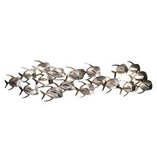 Buy Bella Coastal Decor Lookdown Fish School Wall Art Extra Large Features Price Reviews Online In India Justdial