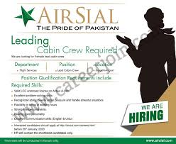 Cabin crew & cabin services ( 1) job. Airsial Pakistan Jobs Cabin Crew