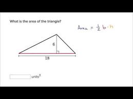 Area of triangles using base and height. How To Find Area Of Triangle Formula Walkthrough Video Khan Academy