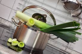 Buttered leeks recipe bbc good food from images.immediate.co.uk the leek is spinning in the microwave!! Leek Soup To Help You Lose Weight Diet Leek Soup Recipe The Old Farmer S Almanac