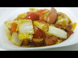 Resep numis sawi putih pkai sosis ama telur. Resep Tumis Sawi Putih Dan Sosis Stir Fry Chinese Cabbage And Sausage Youtube