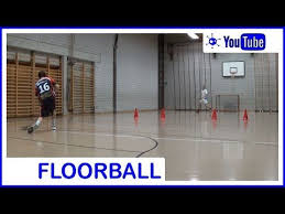 Floorball Passing Forehand Backhand Training Youtube Unihockey Training Hockey