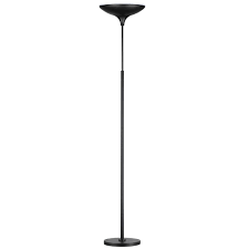 Globe Electric 71 In Satin White Led Floor Lamp Torchiere
