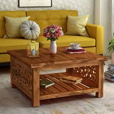 Living rooms without a tv give you the freedom to choose a more aesthetically pleasing focal point, whether it's a period fireplace, an ornate mirror or a statement coffee table. Km Decor Sheesham Wood Centre Table For Living Room Coffee Table In Natural Amazon In Home Kitchen