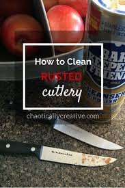 How To Easily Clean Rusted Cutlery Cleaning Hacks Clean Dishwasher Diy Cleaning Products