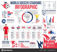 Soccer Stadiums Infographic Of Football Sport Game Stock