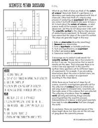 Sep 04, 2021 · nicely, to answer that question we have to have a look in the way that crossword puzzle printable science really work. Printable Scientific Method Reading And Crossword Puzzle By Drcreelscience