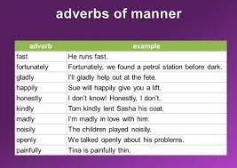 See full list on onlineteachersuk.com Adverbs Of Manner Mingle Ish