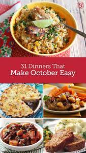31 Delicious Dinners For October Recipes Easy Chicken Dinner Recipes Yummy Dinners