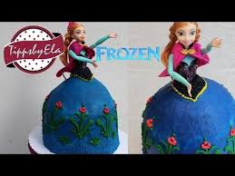 Anna Torte Sahne Torte Elsa Die Eiskonigin Anleitung Deutsch Ohne Fondant Youtube Eiskonigin Torte Anna Torten