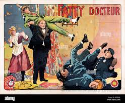 Vecchio e vintage film  poster del film: OH Doctor! (Paramount, 1917).  Grande feat francese orizzontale Roscoe grasso Arfibbia - docteur Foto  stock - Alamy