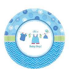 It S A Boy Baby Shower Dessert Plates 8ct Party City Baby Boy Themes Baby Boy Shower Baby Shower Tableware