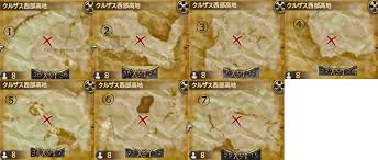 古ぼけた地図ｇ８の場所 マップ図 ソリフェル追走中