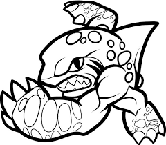 Print out more coloring pages from. Coloring Page Skylanders Terrafin 3