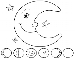 Dibujo Luna Para Colorear