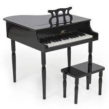 Black Baby Grand Piano Used Childs Grand Baby Piano With Kids Bench Of Solid Wood Construction Bestchoiceproducts Kids Piano Baby Piano Kids Bench