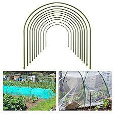 Leobro 4 pack plant support stake, metal garden plant stake, green half round plant support ring, plant cage, plant support for tomato, rose, vine (9.4 wide x 15.6 high) 4.4 out of 5 stars. Amazon Com F O T 6pcs 25 6 X 23 6 Greenhouse Hoops Plant Support Garden Stakes Rust Free Grow Tunnel 4 9ft Long Steel With Plastic Coated Support Hoops Frame For Garden Fabric Plant Support Garden Stakes