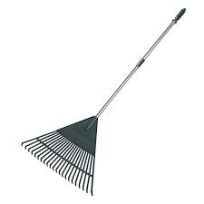 Amazon Com Orientools Garden Leaf Rake Adjustable Lightweight Steel Handle Poly Shrub Rake Plastic Head 22 Tines Garden Rake Amazing Gardens Steel Handle