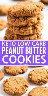 Best Keto Peanut Butter Cookies These Easy Keto Cookies Are Delish Perfect Keto Peanut Butter Cookies Low Carb Peanut Butter Cookies Low Carb Recipes Dessert
