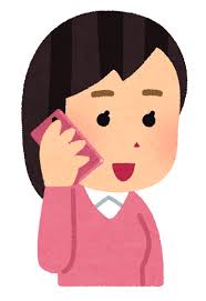 いろいろな携帯電話で話す人のイラスト | かわいいフリー素材集 いらすとや