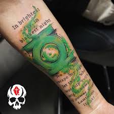 Green lantern ring tattoo april 13, 2011. Emeraldknight23 On Twitter Its Finally Done Greenlantern Dccomics Tattoo