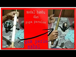 Cara membuat joran pancing sendiri dengan mudah. Joran Tegek Kolong Shimano Hobi Mancing