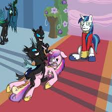 Post 836557: Changeling Friendship_is_Magic me_gusta meme My_Little_Pony  Princess_Cadence Queen_Chrysalis rage_comics Sharpy Shining_Armor