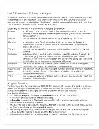 Check spelling or type a new query. Volumetric Analysis Notes