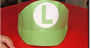 Super Mario Bros Hat Made From Cnstruction Paper Mario Hat Mario And Luigi Hats Super Mario Hat