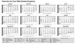 Fiscal Year 2020 Calendar Uk Yearly Calendar Template Printable Yearly Calendar Monthly Calendar Template