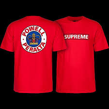Watch the full unboxing review and sizing (try on) video! Powell Peralta Supreme T Shirt Red Powell Peralta