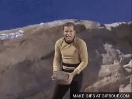 Image result for captain kirk throws finger