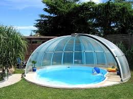 Openable Swimming Pool Enclosure Orient Can Be Installed Over Also Non Round Pools Pool Houses Swimming Pools Backyard Pool