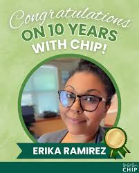 🎉 Celebrating 10 Years of Dedication! 🎉 A huge congratulations to Erika  Ramirez