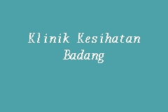 Klinik kesihatan aring 2, jln klinik kesihatan aring, 18300 gua musang, kelantan. Klinik Kesihatan Badang Klinik Kesihatan In Kota Bharu