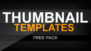 Free Thumbnail Templates Pack Youtube Thumbnail Template Youtube Thumbnail Templates