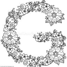 Download This Free Floral Alphabet Letter G Coloring Pages Coloring Coloringbook Coloringpages Floral Lettering Alphabet Coloring Letters Coloring Pages
