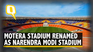 Popular as one of the premier cricket grounds in india, the stadium is generally known as the 'motera stadium' to avoid confusion with another stadium of the same name in the navrangpura area. Motera Stadium Renamed After Pm Narendra Modi In Ahmedabad