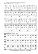 Besonders gut geeignet zum wiederholen sind mathe arbeitsblätter für die 3. Kilogramm Gramm Rechnen Mit Grossen Mathe Klasse 3 Grundschulmaterial De