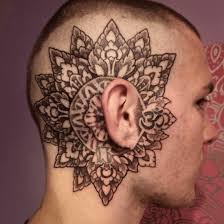The dotwork style lends itself well to various tattoo positionings but as a head tattoo it can blend perfectly will your hair follicle pores. 40 Hardcore And Creative Head Tattoo Ideas 2021 Designs