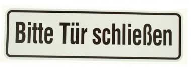 Einfache bauformen beruhen allein auf der schwerkraft oder auf federkraft. Selbstklebendes Folienschild 240 X 70 Mm Bitte Tur Schliessen