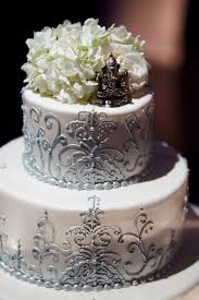 Beat all ingredients except egg whites in large bowl on low speed 30 seconds, scraping bowl constantly. White And Silver Wedding Cake