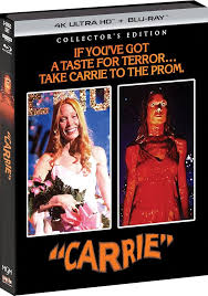 Amazon.com: Carrie (1976) - Collector's Edition 4K Ultra HD + Blu-ray [4K  UHD] : Sissy Spacek, Piper Laurie, Amy Irving, William Katt, John Travolta,  Betty Buckley, Paul Monash, Brian De Palma: Movies